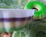 Foto langkah ke 4 dari resep Puding lumut mentega lapus coklat.