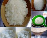 A picture of step 4 of Colorful Sticky Rice with Mango.