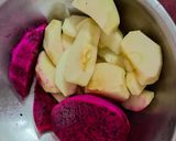 A picture of step 1 of Tropical Rainbow Cream Bowl.