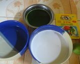 Foto langkah ke 2 dari resep Puding Lumut Pandan (Tidak amis ; matcha taste).
