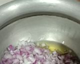A picture of step 1 of Mathi matter pulav.