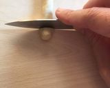 A picture of step 3 of Hand made orecchiette and cavatelli pasta: how to make them.
