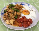 รูปขั้นตอนการทำที่ 7 ของ ไก่ผัดหม่าล่า&ไข่ดาวน้ำ