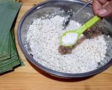 Foto langkah ke 2 dari resep Lupis ketan pandan (versi jualan).
