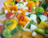 Hình bước làm 3 của món Sườn xào ớt chuông