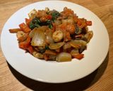 Foto del paso 6 de la receta: Revuelto de vegetales con gambas