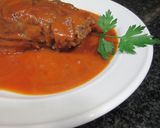 Foto del paso 5 de la receta Galtas de cerdo en salsa de hortalizas
