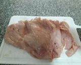 Foto del paso 1 de la receta: Pechuga de pollo rellena