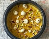 A picture of step 10 of Makhana Kheer (with Nolen Gur).
