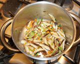 A picture of step 3 of Brown Rice with Shiitake Mushrooms, Jon Style.