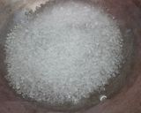 A picture of step 3 of Kaju Katli.