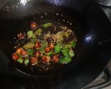 A picture of step 2 of Hyderabadi Dahi baray chat.