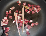 Foto del paso 3 de la receta: Spaguetini con ajoaceite, cayenas y tocineta