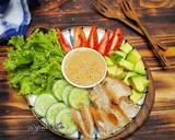 Cara Membuat Salad with creamy sesame dressing 4