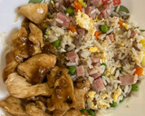 Foto del paso 4 de la receta: Arroz tres delicias con pollo de salsa de ajo y miel