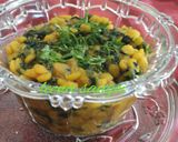 A picture of step 8 of Palak Chana dal.