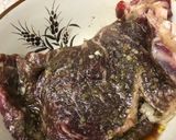 A picture of step 1 of Rib Eye Pineapple and Pestomole Sandwich.