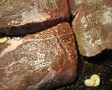 A picture of step 1 of Butter Bourbon Steak.
