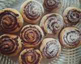 Gluténmentes, tojás,- tejmentes zabpehelylisztes kakaós csiga recept fázis 4 fotója
