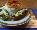 Foto del paso 5 de la receta: Berenjena y calabacín relleno de carne molida