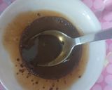 A picture of step 1 of Dalgona coffee with coffee mate.