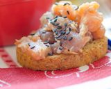 Foto del paso 2 de la receta Tartar de salmón y atún con jengibre y lima