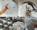 A picture of step 2 of Semolina mixed vegetable Idli.