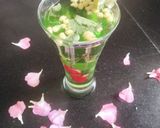 A picture of step 3 of Mint jal jeera.