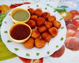 A picture of step 4 of Tasty yummy potato corn flour balls.