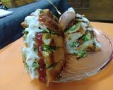 A picture of step 6 of Khatta meetha spicy bun.