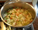 A picture of step 4 of Mustard Pickles / Piccalilli.