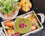 A picture of step 4 of Mint coriander chutney (pudina dhaniya chutney).