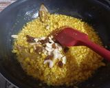 A picture of step 9 of Ande ka Halwa.