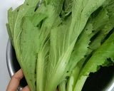 Hình bước làm 5 của món Gà hấp cải bẹ xanh