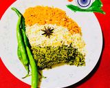 तिरंगा राइस (Tiranga Rice recipe in Hindi) रेसिपी चरण 8 फोटो
