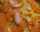 A picture of step 3 of Water Chestnut, Carrots and Corn.