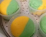 Foto langkah ke 6 dari resep Bolu Kukus Pandan Kuning.