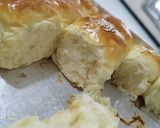 Foto langkah ke 10 dari resep Roti Sobek dengan Resep Adonan Dasar Roti Tanpa Ulen dengan Margarin Tanpa Telur.