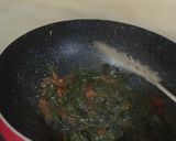 A picture of step 7 of Sindhi Style: 'Lal Math' or 'Lal Saag Dal'.