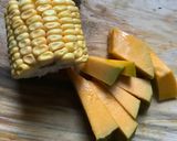 Foto langkah ke 1 dari resep Mpasi 6month jagung manis dan labu kuning with evo.