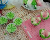 Foto langkah ke 5 dari resep Bolu kukus susu semangka 🍉.