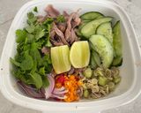 A picture of step 1 of Spicy Beef Salad with Lemongrass.