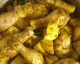 A picture of step 3 of Chicken Breyani trial.