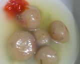 Foto langkah ke 9 dari resep Baso Aci kuah isi kornet.