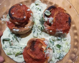 Foto del paso 10 de la receta: Flores de carne con salsa roja y salsa blanca 🤤