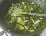 A picture of step 3 of Veg Hariyali.
