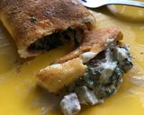 Foto del paso 5 de la receta: Panqueques con relleno de acelga carne y crema