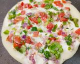 A picture of step 5 of 20 mins Suji Uttapam.