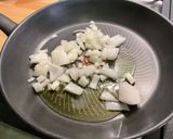 A picture of step 5 of Endive Gratin with Red Bell Peppers, Ham, Honey, and Curry.