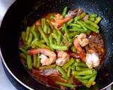 ถั่วฝักยาวผัดกะปิใส่กุ้งสด วิธีทำสูตร 7 รูป